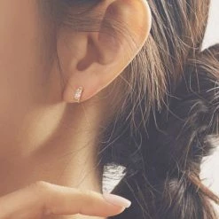 Wing Bling Earrings For Women Blue X Silicone Clutch -Wing Bling Online Shop org 5135