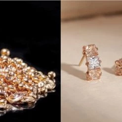 Wing Bling Earrings For Women Blue X Silicone Clutch -Wing Bling Online Shop org 5136