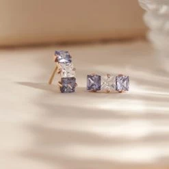 Wing Bling Earrings For Women Blue X Silicone Clutch -Wing Bling Online Shop org 5138