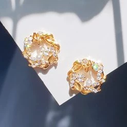 Wing Bling Casual Style Street Style Party Style Platinum Flower Tiaras For Women Gold X One Size -Wing Bling Online Shop org 5162