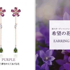 Wing Bling Casual Style Flower Party Style Silver With Jewels For Women Flower Of Courage_navy X One Size -Wing Bling Online Shop org 5167