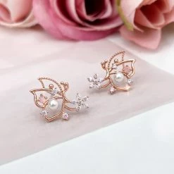 Wing Bling Casual Style Flower With Jewels Office Style Earrings (item3692) For Women Pink X One Size 15 Wing Bling Casual Style Flower With Jewels Office Style Earrings (item3692) For Women Pink X One Size -Wing Bling Online Shop org 5179