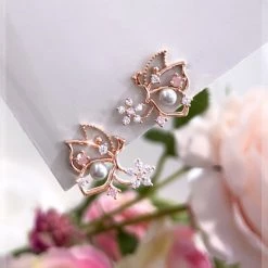 Wing Bling Casual Style Flower With Jewels Office Style Earrings (item3692) For Women Pink X One Size 18 Wing Bling Casual Style Flower With Jewels Office Style Earrings (item3692) For Women Pink X One Size -Wing Bling Online Shop org 5182