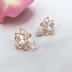 Wing Bling Casual Style Flower With Jewels Office Style Earrings (item3692) For Women Pink X One Size 20 Wing Bling Casual Style Flower With Jewels Office Style Earrings (item3692) For Women Pink X One Size -Wing Bling Online Shop org 5184