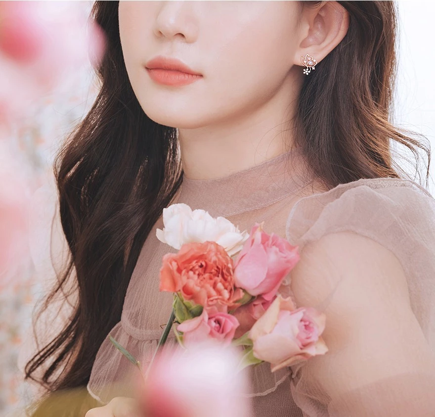 Wing Bling Casual Style Flower With Jewels Office Style Earrings (item3692) For Women Pink X One Size 12 Wing Bling Casual Style Flower With Jewels Office Style Earrings (item3692) For Women Pink X One Size - Image 10