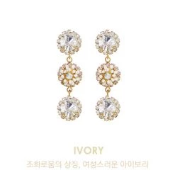 Wing Bling Casual Style Street Style Elegant Style Earrings For Women Ivory X One Size -Wing Bling Online Shop org 5219