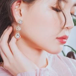 Wing Bling Casual Style Street Style Elegant Style Earrings For Women Ivory X One Size -Wing Bling Online Shop org 5229