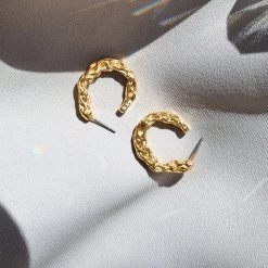 Wing Bling Casual Style Street Style Elegant Style Earrings For Women Gold X One Size -Wing Bling Online Shop org 5251