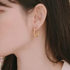 Wing Bling Casual Style Street Style Elegant Style Earrings For Women Gold X One Size -Wing Bling Online Shop org 5252