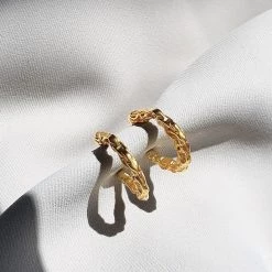 Wing Bling Casual Style Street Style Elegant Style Earrings For Women Gold X One Size -Wing Bling Online Shop org 5253