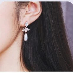 Wing Bling Casual Style Street Style Elegant Style Earrings For Women Pink Gold X One Size -Wing Bling Online Shop org 5272