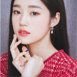 Wing Bling Casual Style Street Style Elegant Style Earrings For Women Pink Gold X One Size -Wing Bling Online Shop org 5274