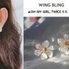 Wing Bling Casual Style Street Style Elegant Style Earrings For Women Silver X One Size -Wing Bling Online Shop org 529