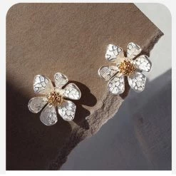 Wing Bling Casual Style Street Style Elegant Style Earrings For Women Silver X One Size -Wing Bling Online Shop org 533