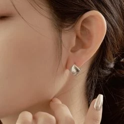 Wing Bling Earrings For Women Silver X Square -Wing Bling Online Shop org 5397