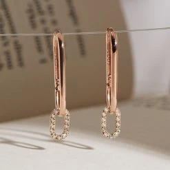 Wing Bling Earrings For Women Yellow Gold + Rose Gold X One Size