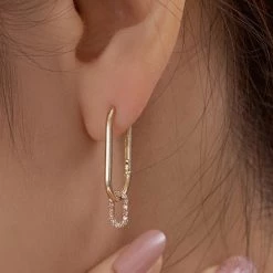 Wing Bling Earrings For Women Yellow Gold + Rose Gold X One Size -Wing Bling Online Shop org 5403