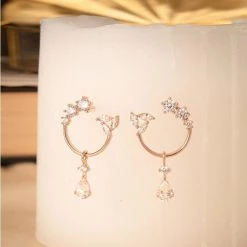 Wing Bling Earrings For Women No Color Specification X Piercing