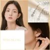 Wing Bling Casual Style Street Style Party Style Elegant Style Earrings For Women Pink X One Size -Wing Bling Online Shop org 563