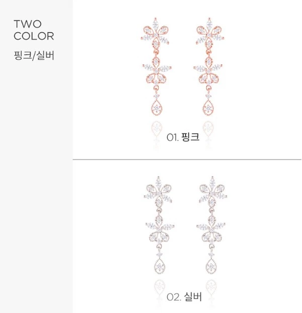 Wing Bling Earrings For Women Pink X Piercing 5 Wing Bling Earrings For Women Pink X Piercing - Image 3