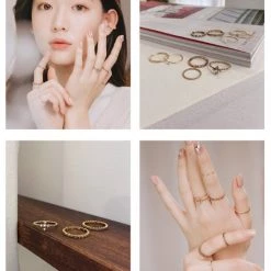 Wing Bling Rings For Women Silver X One Size