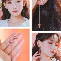 Wing Bling Earrings For Women Gold X Earring