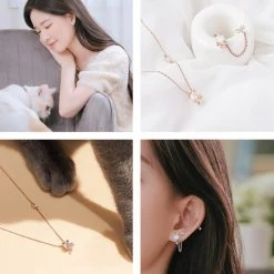 Wing Bling Earrings For Women Pink X One Size