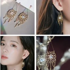 Wing Bling Earrings For Women Gold X One Size