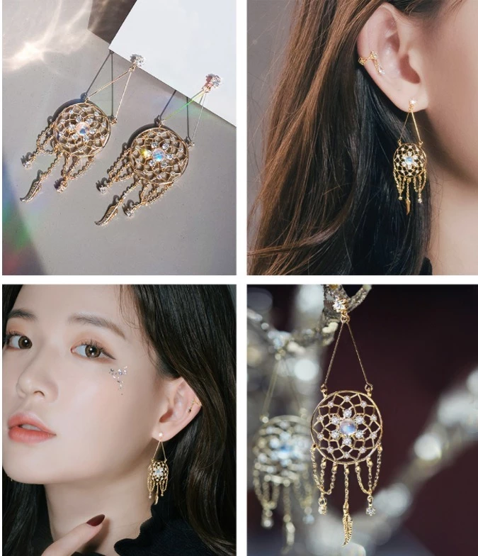 Wing Bling Earrings For Women Gold X One Size 3 Wing Bling Earrings For Women Gold X One Size