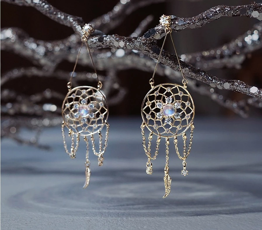 Wing Bling Earrings For Women Gold X One Size 9 Wing Bling Earrings For Women Gold X One Size - Image 7