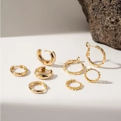 Wing Bling Earrings For Women Gold X 2 -Wing Bling Online Shop org 5981