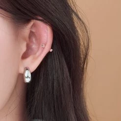 Wing Bling Casual Style Street Style Party Style Elegant Style Earrings For Women Silver X One Size -Wing Bling Online Shop org 6046