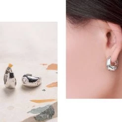 Wing Bling Casual Style Street Style Party Style Elegant Style Earrings For Women Silver X One Size -Wing Bling Online Shop org 6049