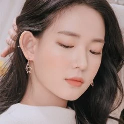 Wing Bling Casual Style Street Style Party Style Elegant Style Earrings For Women Silver X One Size -Wing Bling Online Shop org 6143