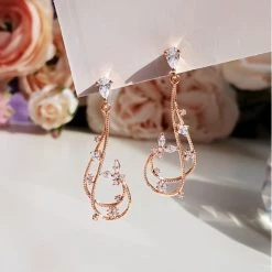 Wing Bling Casual Style Street Style Party Style Elegant Style Earrings For Women Silver X One Size -Wing Bling Online Shop org 6146