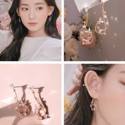 Wing Bling Casual Style Street Style Party Style Elegant Style Earrings For Women Silver X One Size -Wing Bling Online Shop org 6152