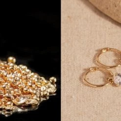 Wing Bling Casual Style Street Style Handmade Party Style Office Style For Women Yellow Gold(round) X One Size -Wing Bling Online Shop org 6235