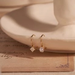 Wing Bling Casual Style Street Style Handmade Party Style Office Style For Women Yellow Gold(round) X One Size -Wing Bling Online Shop org 6239