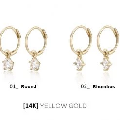 Wing Bling Casual Style Street Style Handmade Party Style Office Style For Women Yellow Gold(round) X One Size -Wing Bling Online Shop org 6243