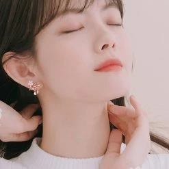 Wing Bling Casual Style Street Style Party Style Elegant Style Earrings For Women Pink (earrings) X One Size -Wing Bling Online Shop org 6258