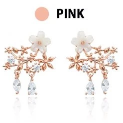Wing Bling Casual Style Street Style Party Style Elegant Style Earrings For Women Pink (earrings) X One Size -Wing Bling Online Shop org 6267
