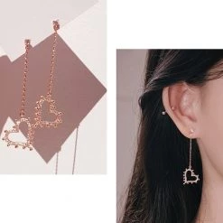 Wing Bling Casual Style Street Style Party Style Elegant Style Earrings For Women Pink X One Size -Wing Bling Online Shop org 6275