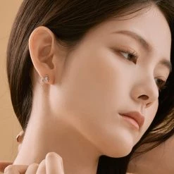 Wing Bling Casual Style Street Style Party Style Elegant Style Earrings For Women Pink Gold X One Size -Wing Bling Online Shop org 6292