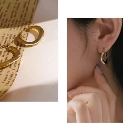 Wing Bling Casual Style Street Style Party Style Elegant Style Earrings For Women Silver X One Size -Wing Bling Online Shop org 6306