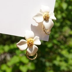 Wing Bling Casual Style Street Style Elegant Style Earrings For Women Ivory X One Size -Wing Bling Online Shop org 635