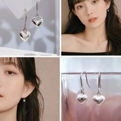 Wing Bling Casual Style Street Style Elegant Style Earrings For Women 925 Silver X One Size -Wing Bling Online Shop org 6409