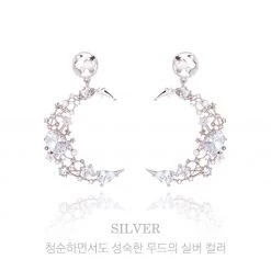 Wing Bling Casual Style Street Style Elegant Style Earrings For Women Silver X One Size -Wing Bling Online Shop org 642
