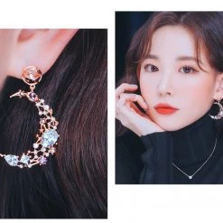 Wing Bling Casual Style Street Style Elegant Style Earrings For Women Silver X One Size -Wing Bling Online Shop org 645