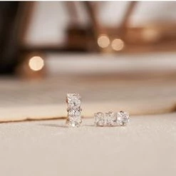 Wing Bling 14K Gold Earrings For Women Champagne X Piercing -Wing Bling Online Shop org 6469