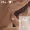 Wing Bling Earrings For Women White X Silicone Clutch -Wing Bling Online Shop org 6489